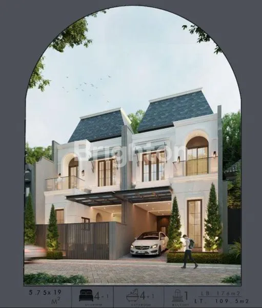 image NEW HOUSE MODERN AMERICAN RUMAH BARU GRESS 2 LANTAI DEKAT SEKOLAH PETRA MANYAR NGAGEL UNAIR (1)