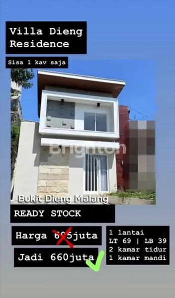 image RUMAH BARU  MINIMALIS TERMURAH DEKAT CYBER MALL DIENG MALANG (1)