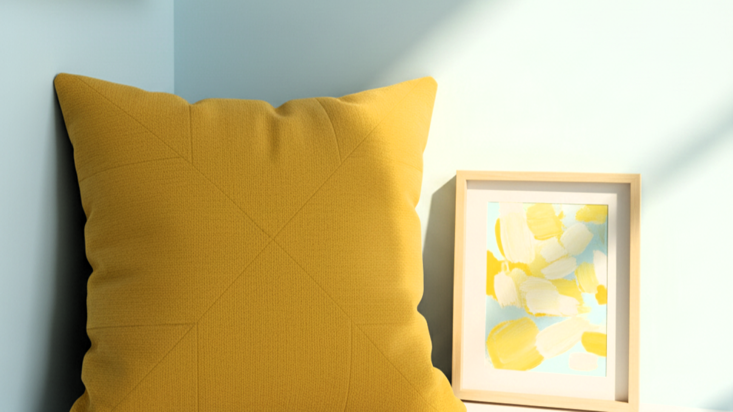 perpaduan warna biru muda desain rumah 6 biru muda kuning