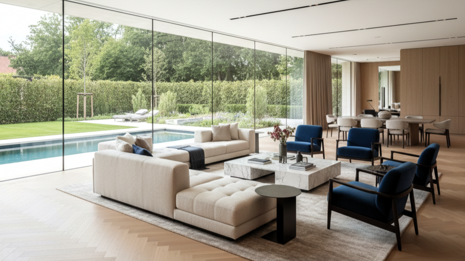 panduan desain interior ruang keluarga mewah 4