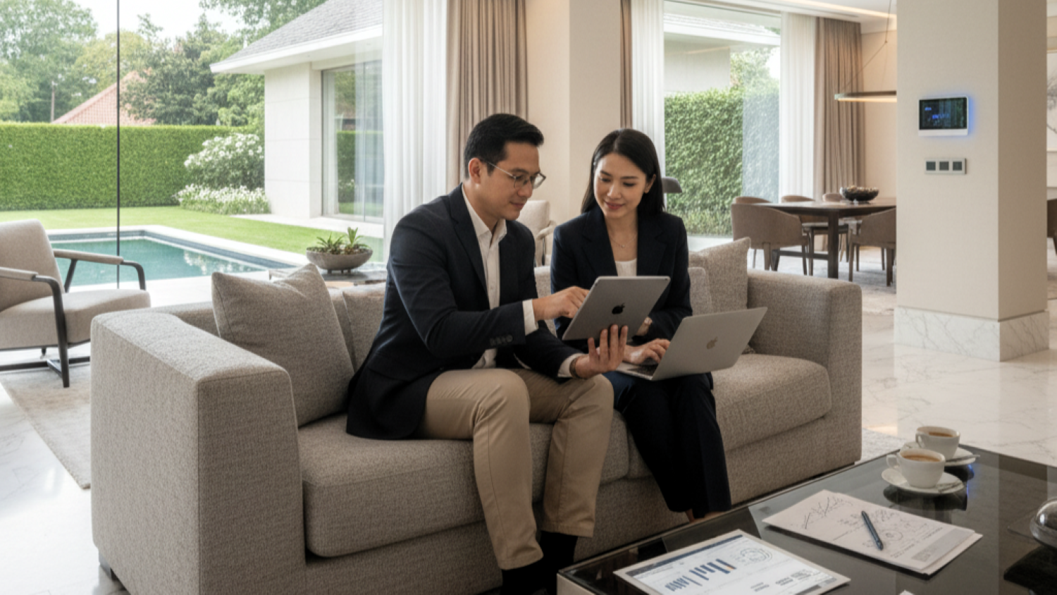 panduan desain interior ruang keluarga mewah 7