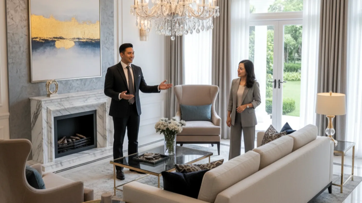 panduan desain interior ruang keluarga mewah 8