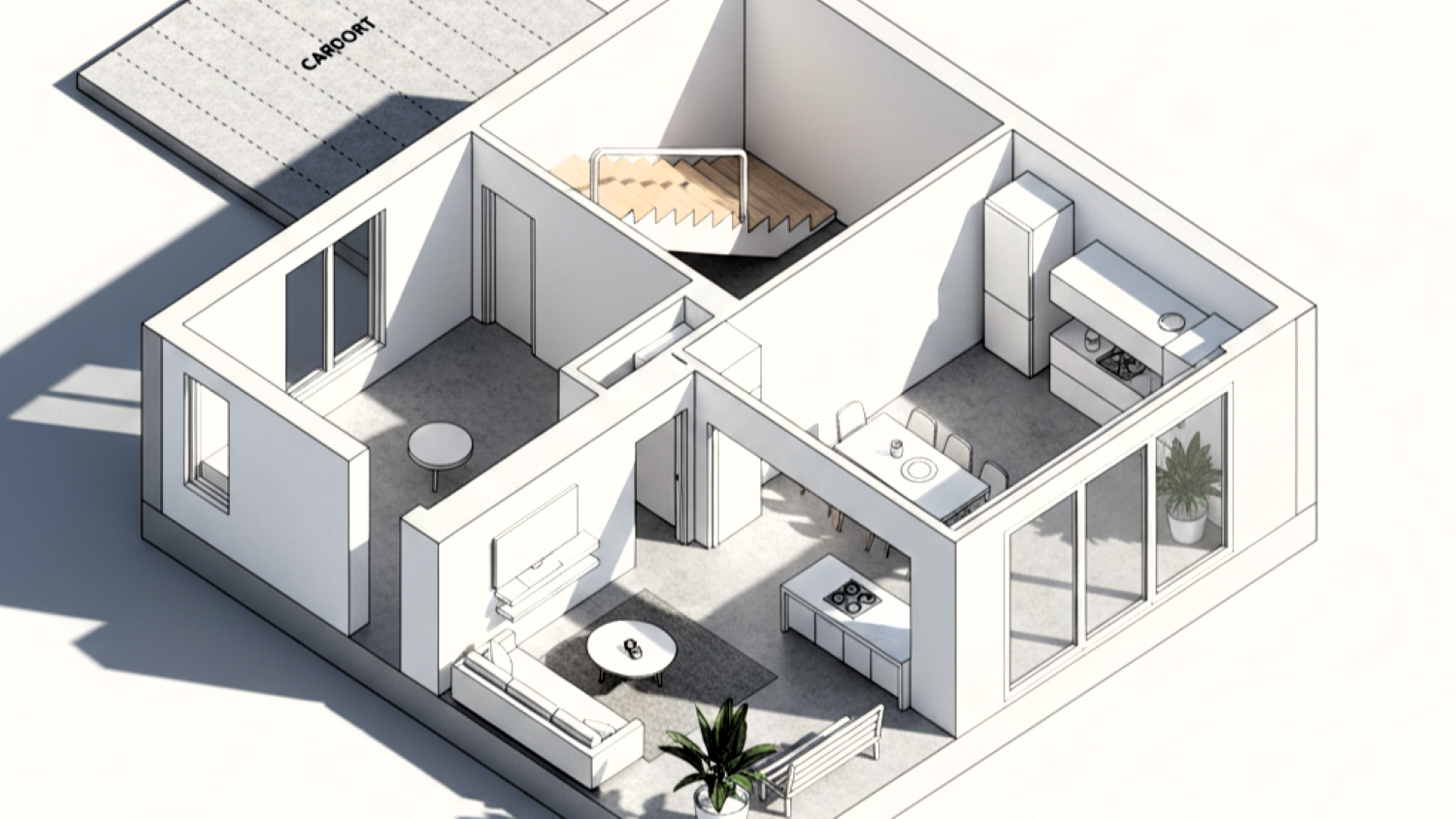 desain rumah minimalis type 36 luas 4 denah 2 lantai