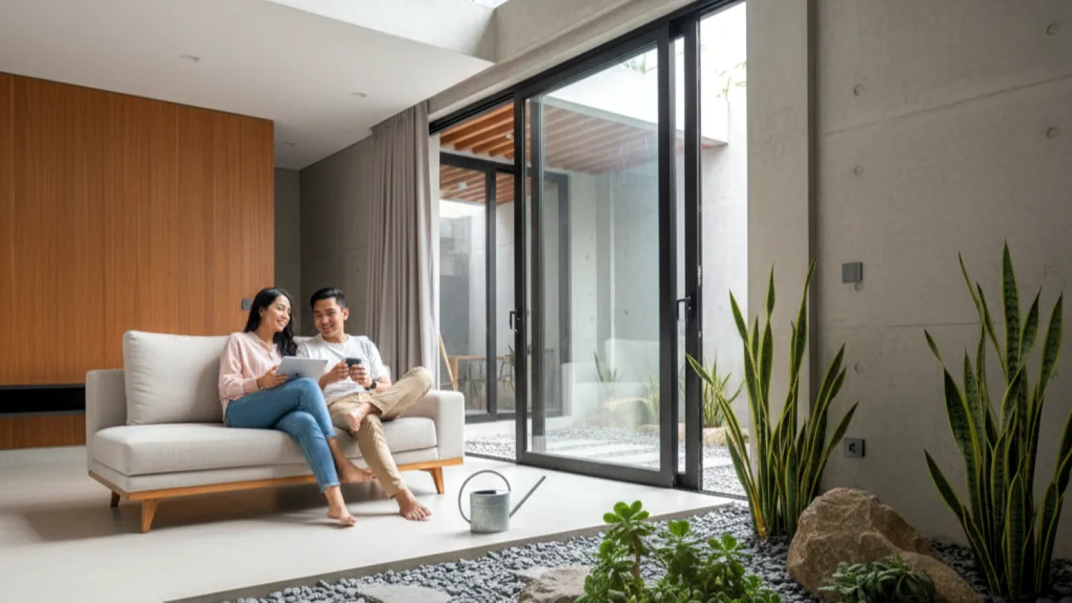 desain tanaman taman kering rumah dijual minimalis 4 perawatan super minimal