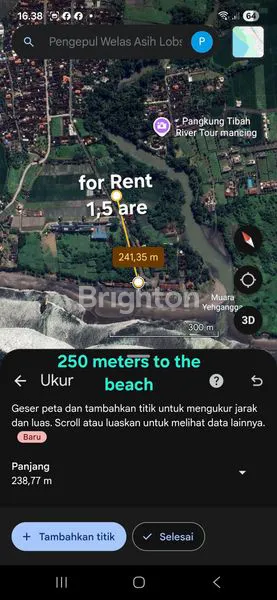 image LEASEHOLD LAND 250 METERS FROM YEH GANGGA BEACH IN TABANAN BALI (4)