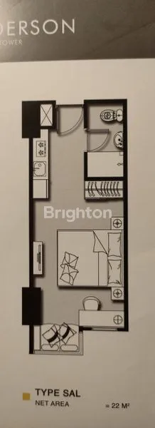 image APARTEMEN STUDIO FULL FURNISH ANDERSON CONECT PAKUWON MALL PTC (5)