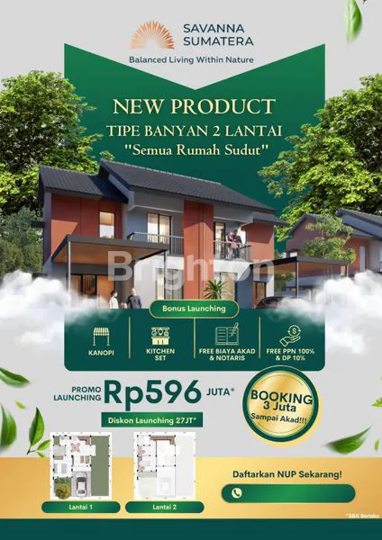 RUMAH 2 LANTAI SHM, LT 90M² DI PANCUR BATU