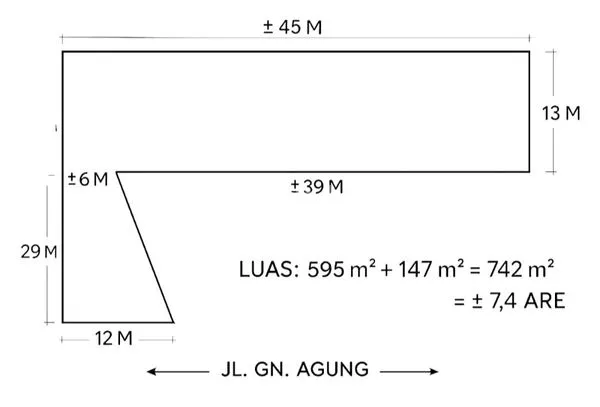 image TANAH STRATEGIS DI JALAN UTAMA GUNUNG AGUNG – DENPASAR BARAT (1)