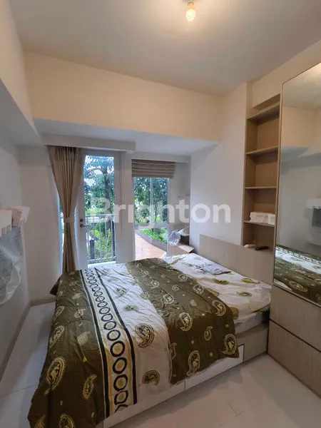 APARTEMEN TOKYO RIVERSIDE STUDIO FURNISHED HADAP TAMAN LANTAI RENDAH TOWER ISHIKAWA PIK PIK2 TANGERANG PANTAI INDAH KAPUK