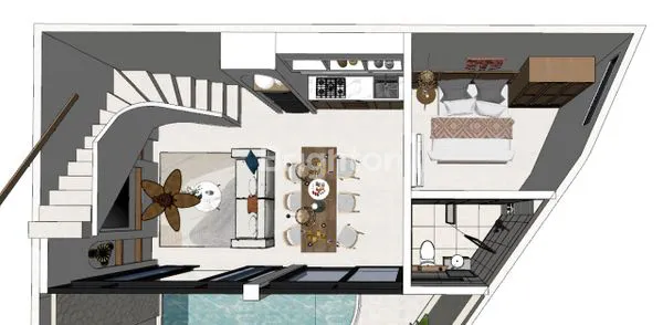 image VILLA BARU BERGAYA MEDITERANIA HARGA 2 M-AN HANYA 4 MENIT KE GWK, LOKASI NYAMAN & TENANG VIEW PERBUKITAN HIJAU (7)