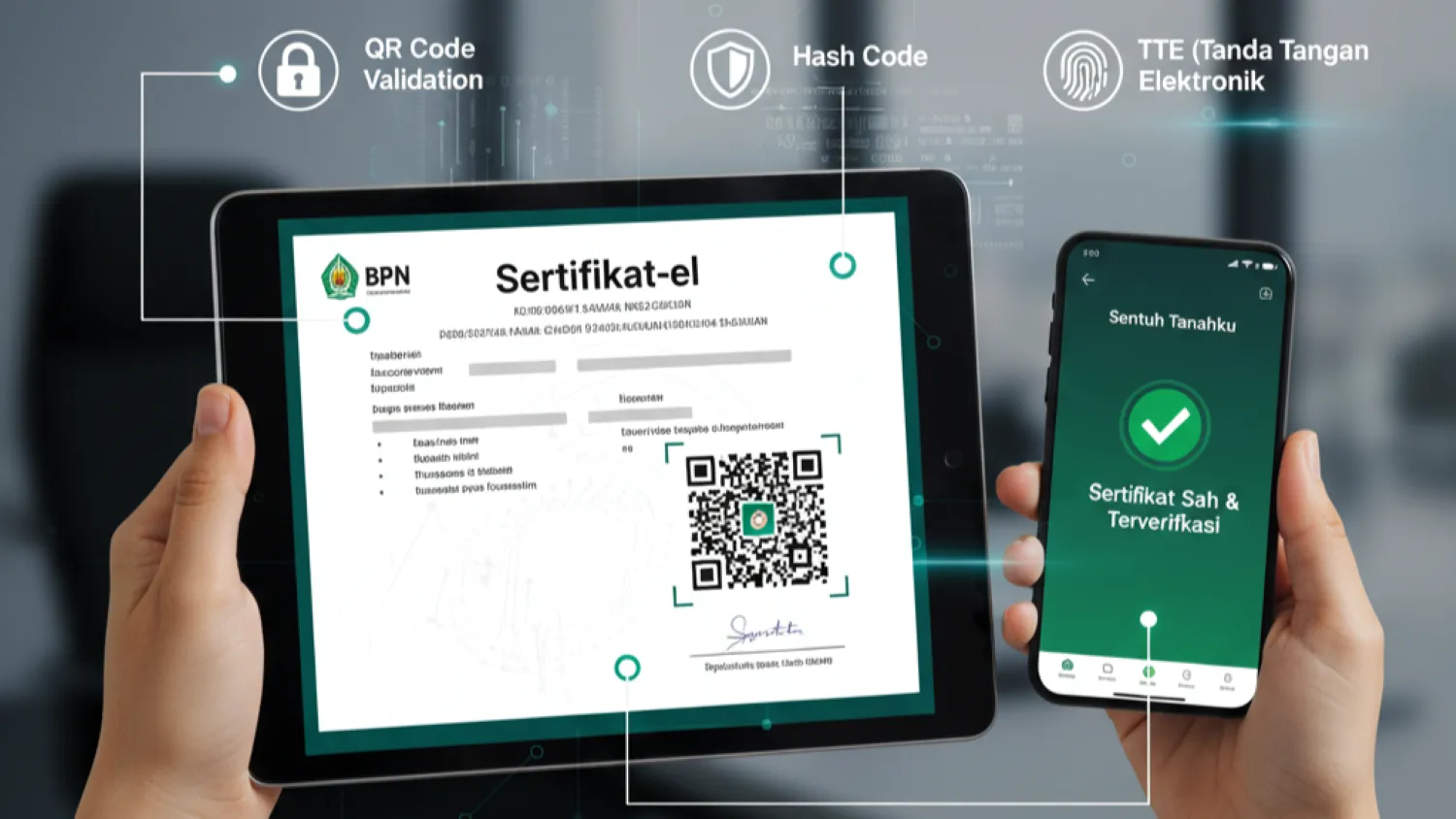 mengenal contoh sertifikat tanah elektronik jual beli rumah 5 fitur keamanan berlapis