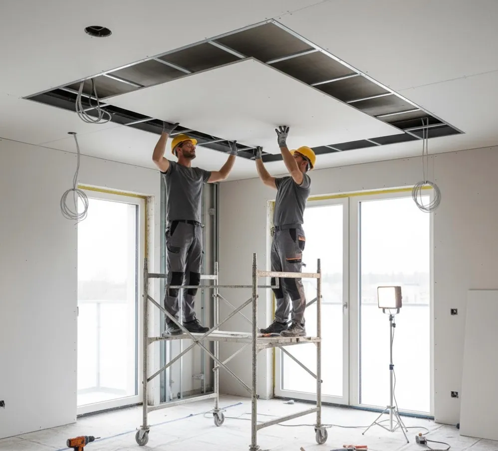 plafon gypsum minimalis 2