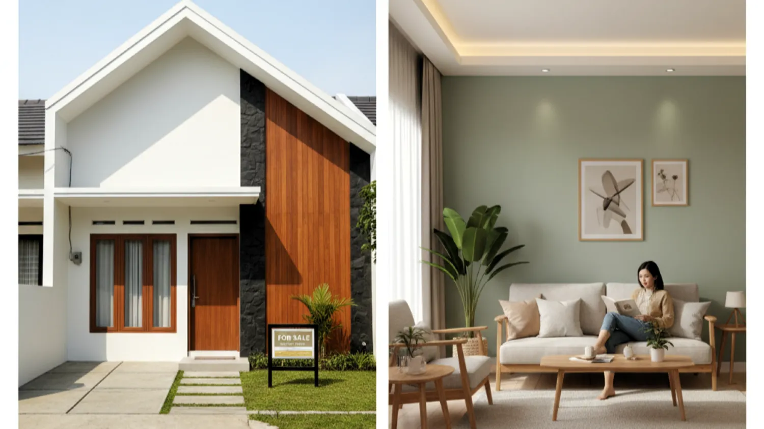 tren cat rumah minimalis terbaru nilai properti 15 eksterior vs interior