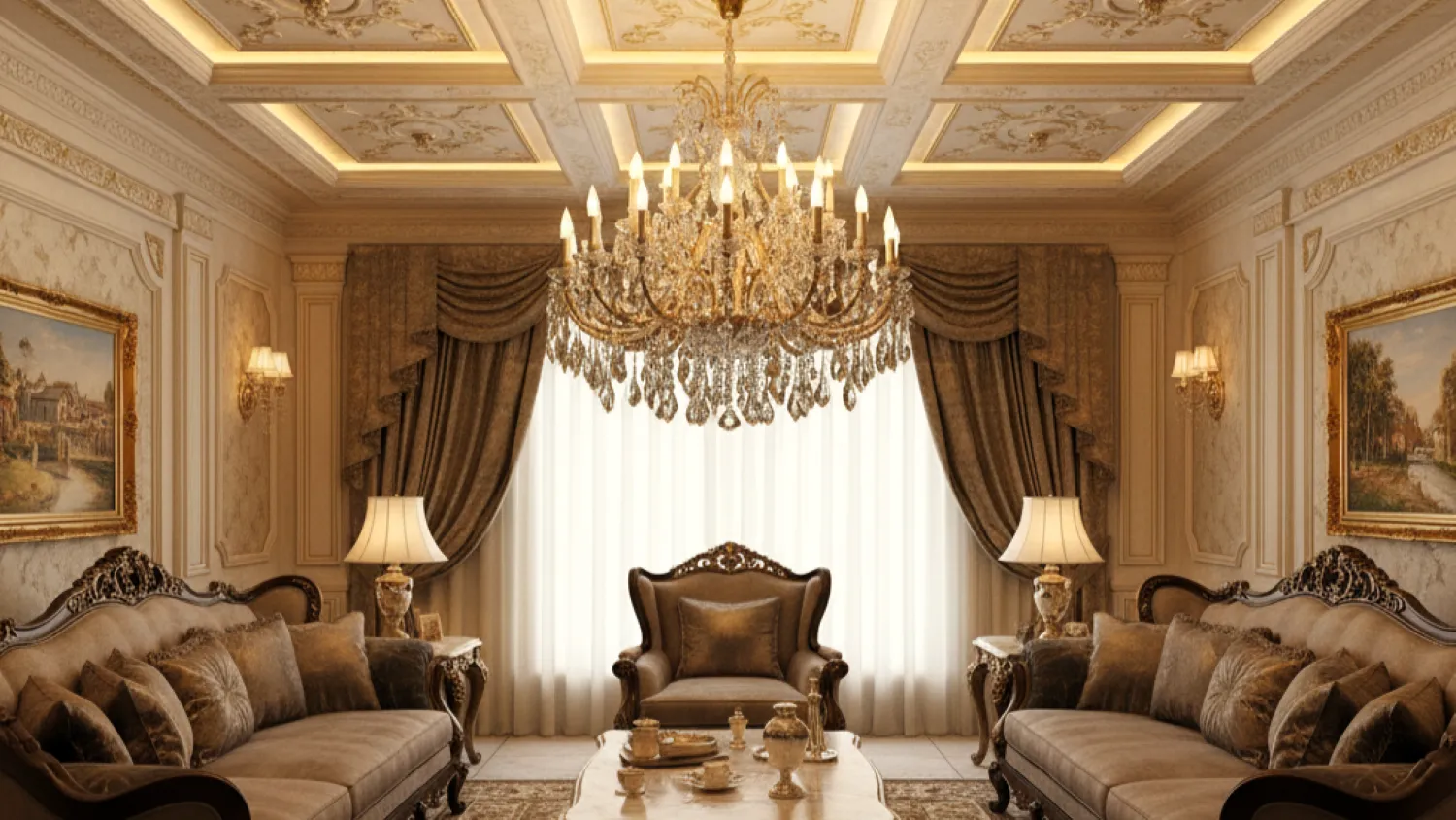 desain plafon pvc ruang tamu elegan modern 10 plafon pvc klasik mewah