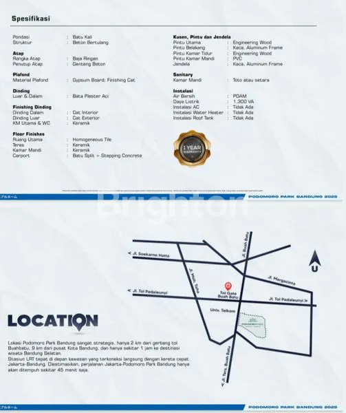 image RUMAH MILLENIAL TIPE 5X14 LT 70M² PODOMORO PARK (4)