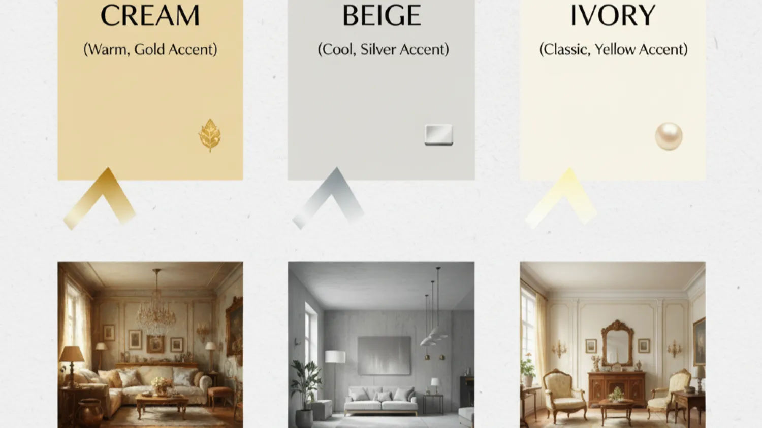 warna cat ruang tamu cream 2 nada dasar