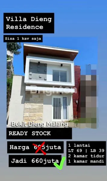 image RUMAH BARU MINIMALIS TERMURAH DEKAT CYBER DIENG MALANG (1)