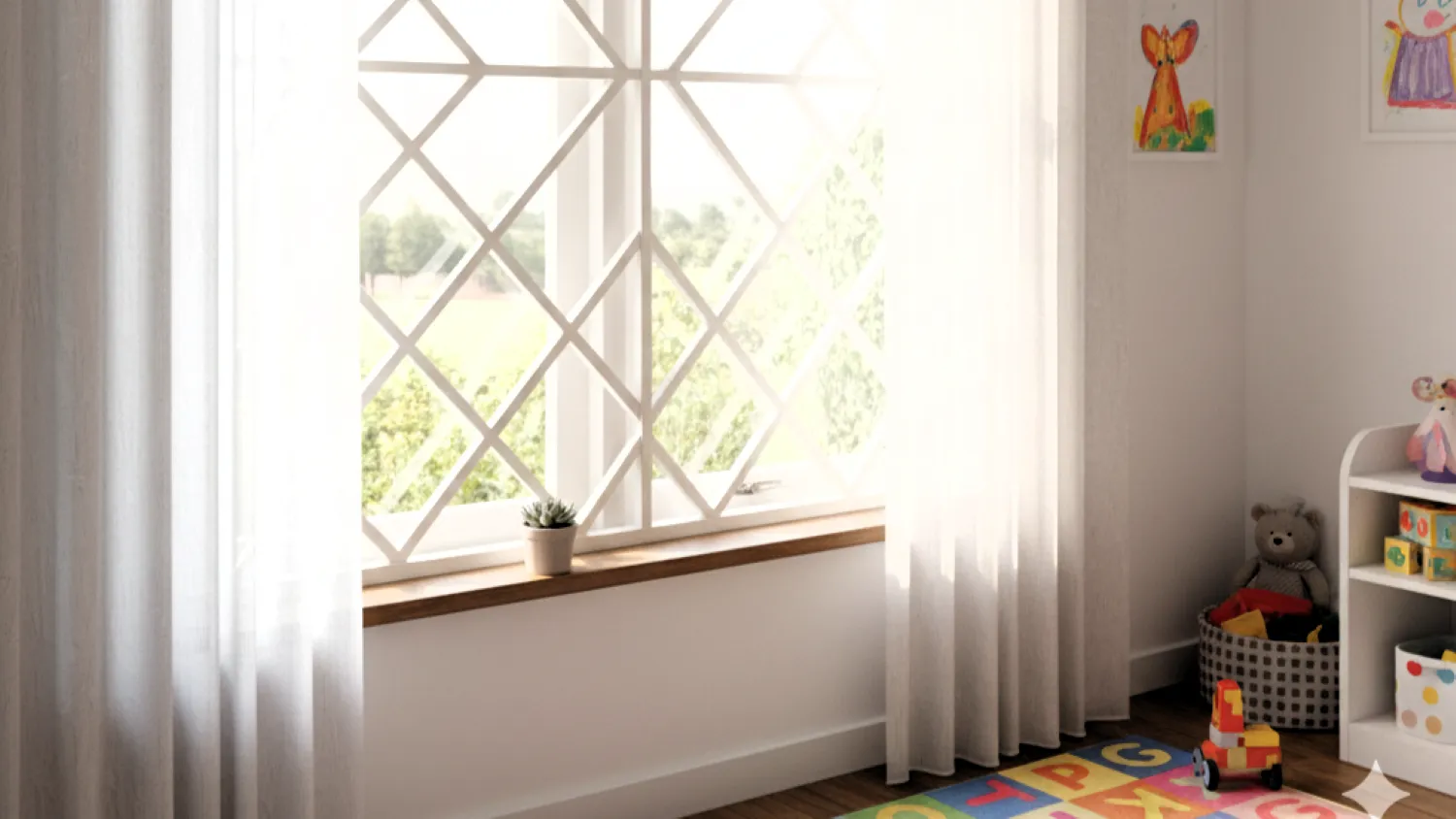 10 model teralis jendela minimalis terbaru 7 pola silang diagonal