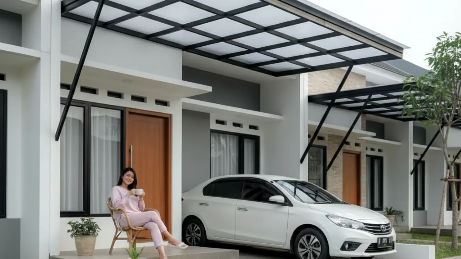model kanopi baja ringan terbaru rumah investasi 4 kanopi minimalis