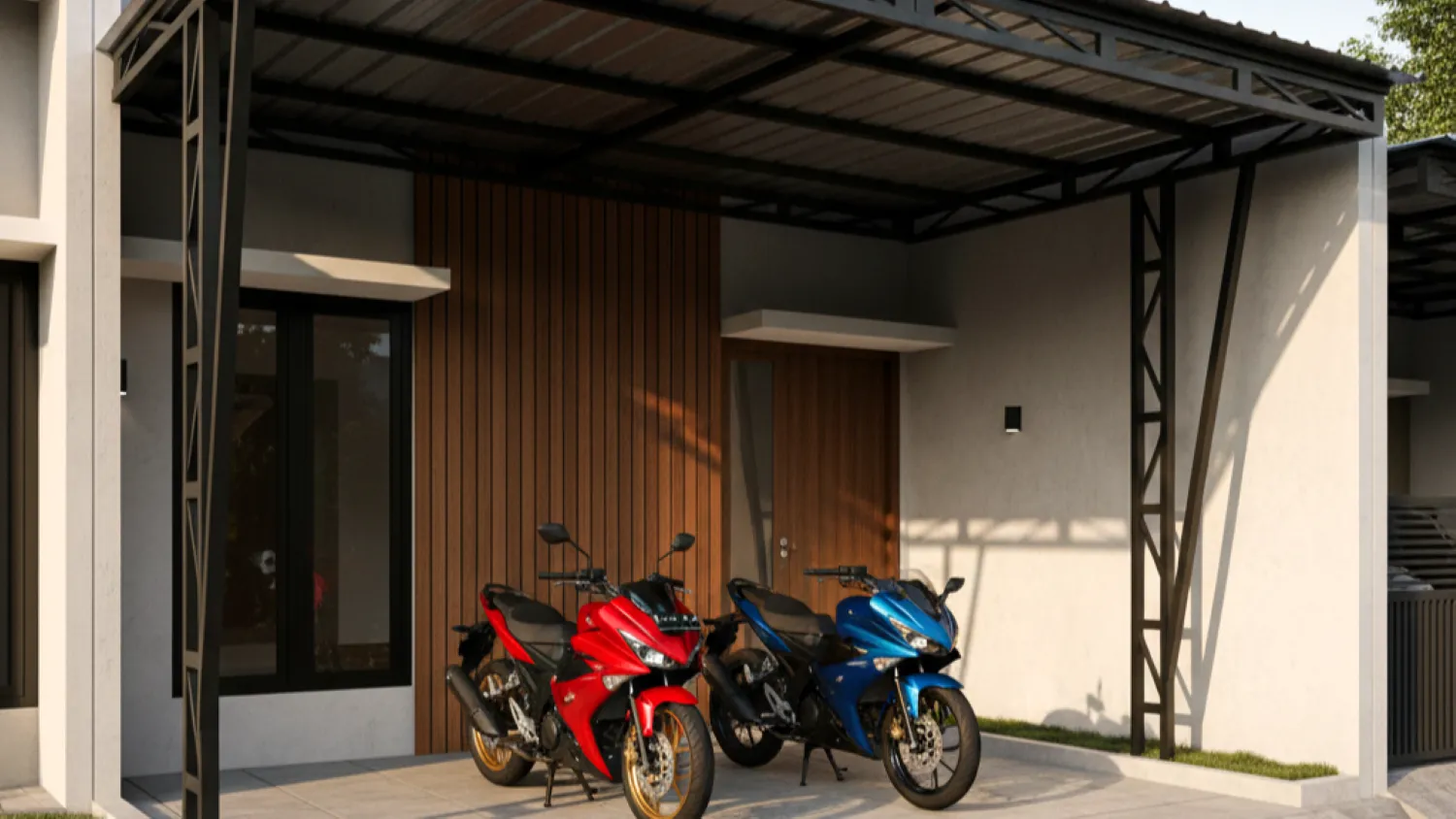 model kanopi baja ringan terbaru rumah investasi 5 kanopi industrial