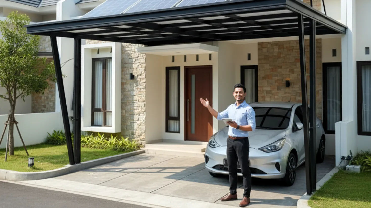 model kanopi baja ringan terbaru rumah investasi 15 integritas dengan smart home