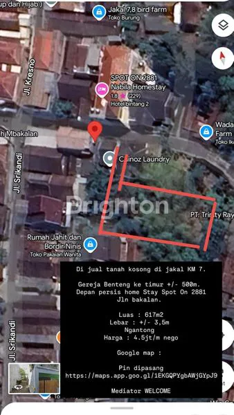 image TANAH LUAS UNTUK KOST2AN LOKASI STRATEGIS DEKAT JL KALIURANG KM7 (1)