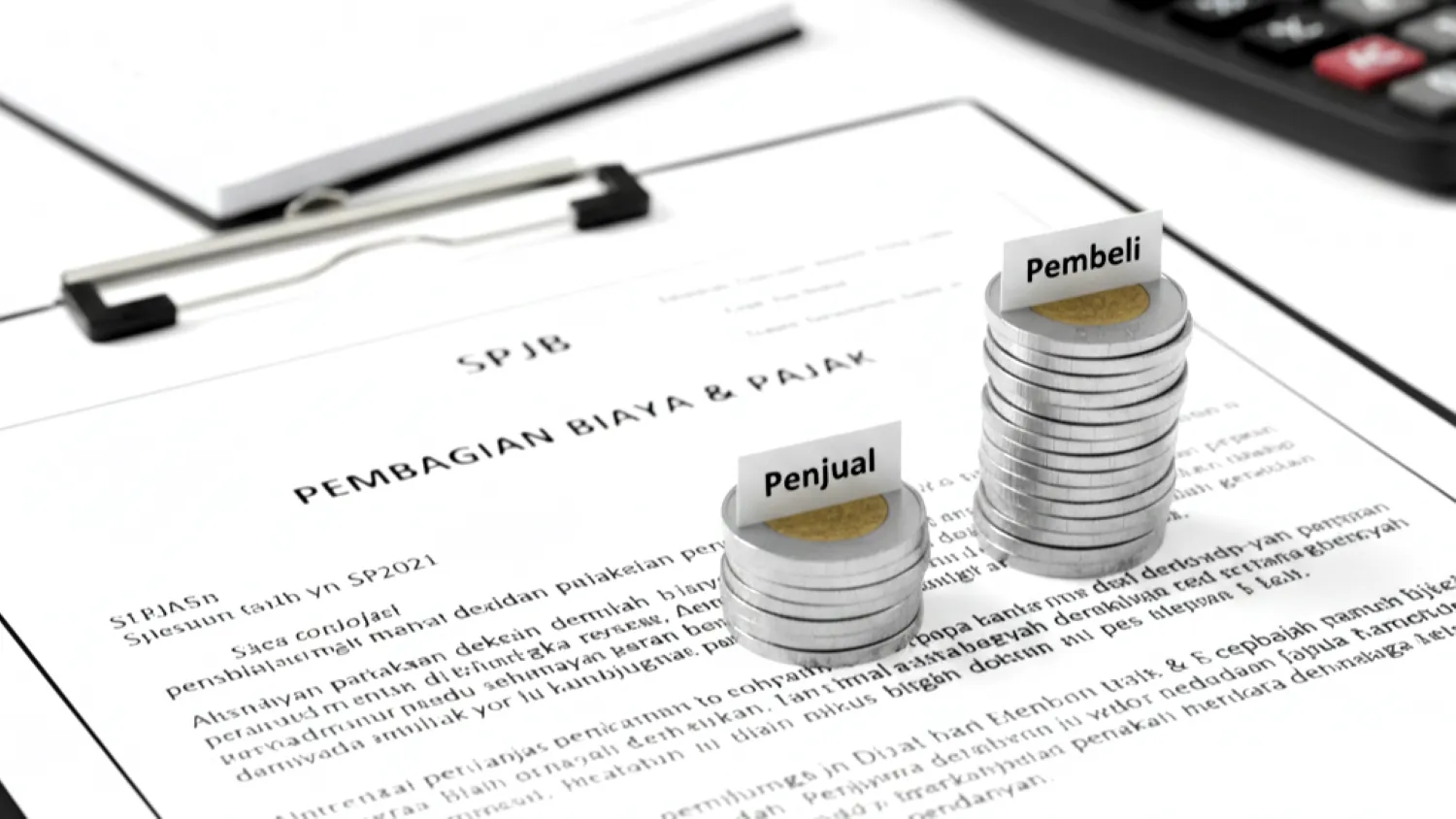 panduan surat perjanjian jual beli rumah 11 pembagian biaya pajak