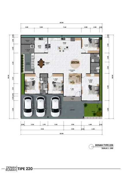 image RUMAH MEWAH DAUN HIJAU 3 DI JALAN SUNGAI RAYA DALAM (5)