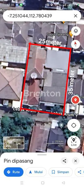 image DIJUAL HITUNG TANAH LEBAK ARUM AREA TAMBAKSARI DEKAT RAYA KENJERAN KALIJUDAN MERR SURABAYA  (1)