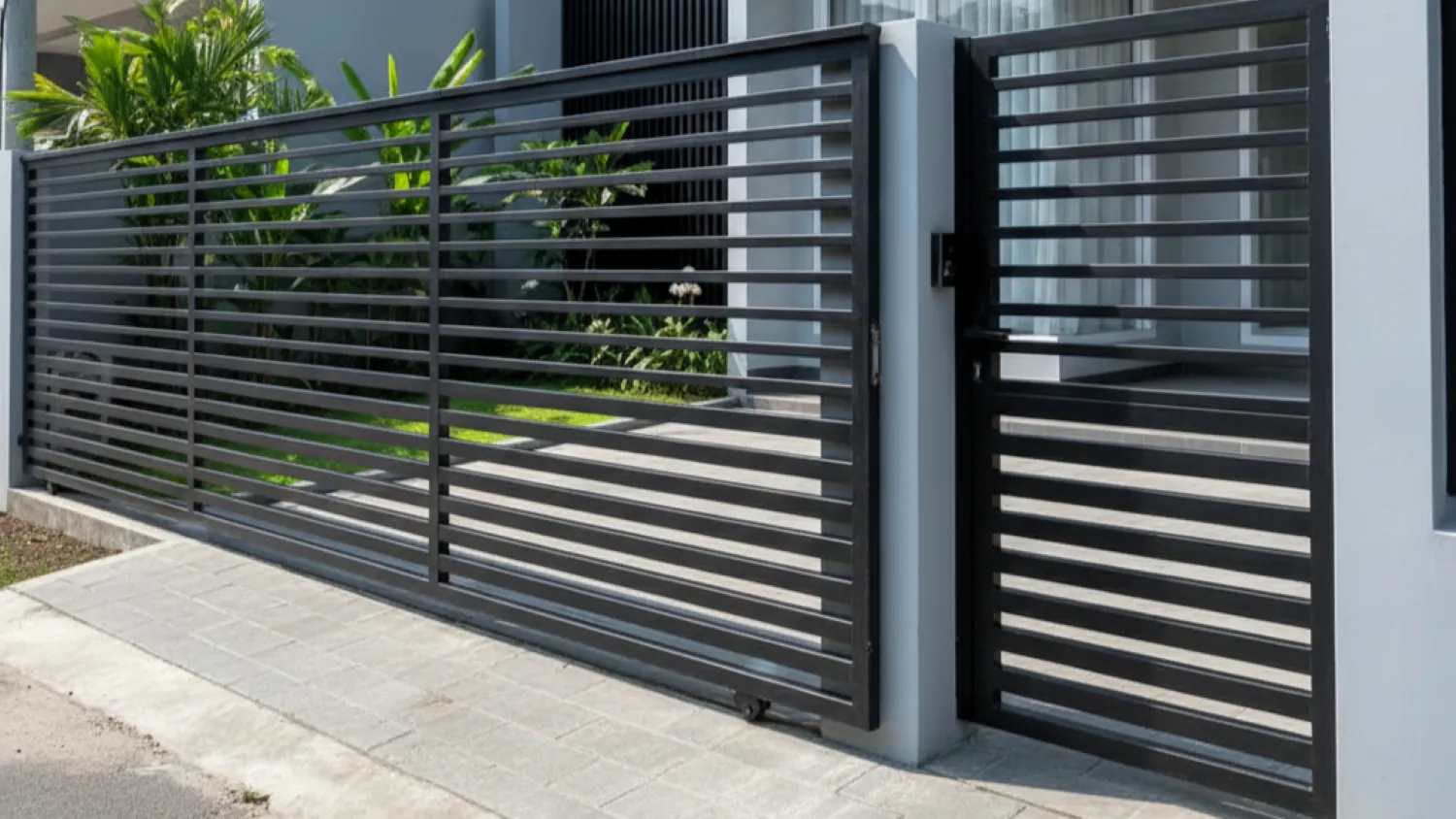 model pagar baja ringan terbaru 2025 8 model minimalis horizontal