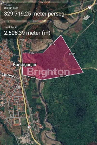 LAHAN ZONA PERTANIAN KABUPATEN BREBES, LOKASI BERBATASAN DENGAN TEGAL, SANGAT DEKAT DENGAN DAERAH INDUSTRI