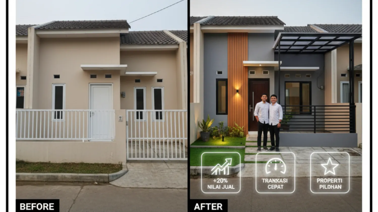 panduan renovasi rumah subsidi tampak depan minimalis 11 bagaimana fasad