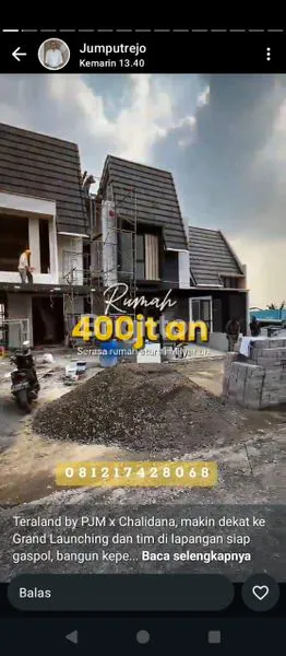 image RUMAH BARU DI TERALAND DI BARAT SURABAYA, VIEW DANAU FASILITAS LENGKAP (1)