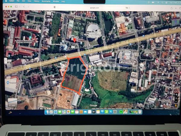 TANAH LUAS STRATEGIS PINGGIR JALAN RAYA DAERAH UMS SOLO