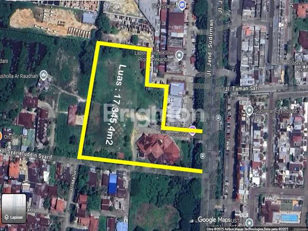 image LAHAN PREMIUM 1,7 HA & GEDUNG DI JL. SUDIRMAN PEKANBARU (1)