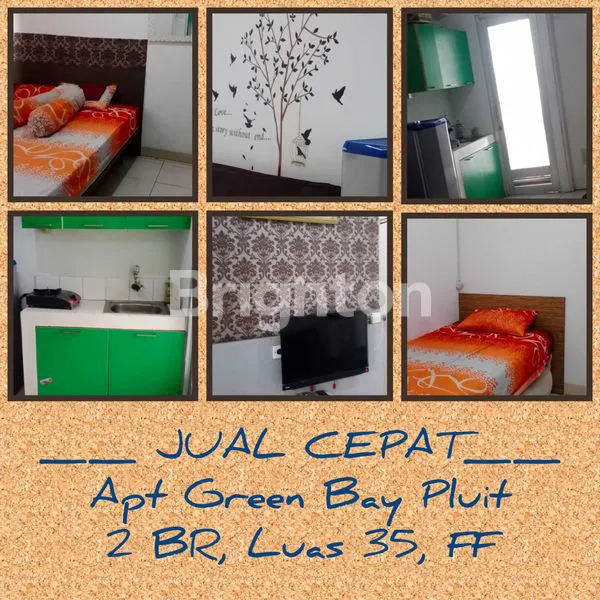 image 2 BR, FF,  SIAP HUNI APT GREEN BAY PLUIT JAKARTA UTARA (1)