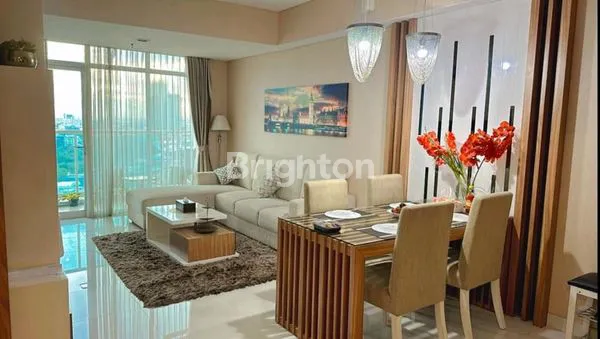 image APARTEMEN TRILIUM FULL FURNISH LANTAI 19 DI JALAN PEMUDA, GENTENG SURABAYA, DEKAT PLAZA SURABAYA DAN TUNJUNGAN PLAZA, LUAS 76 M² DAN 2 KAMAR TIDUR COCOK UNTUK HUNIAN ATAU INVESTASI PROPERTI, HGB, VIEW POOL, HARGA NEGO SAMPAI JADI! (1)