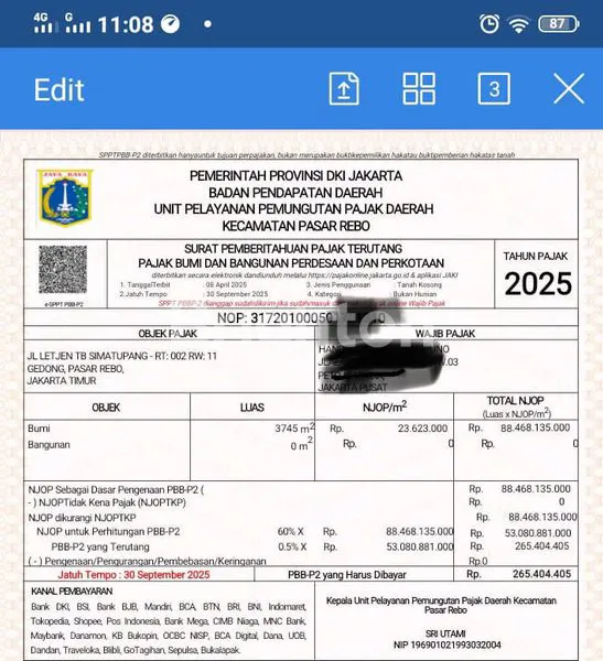 image DIJUAL CEPAT TANAH MURAH DI TB SIMATUPANG – HANYA 70% DARI NJOP! LOKASI STRATEGIS DEPAN RS PASAR REBO \\UD83D\\UDE97 (3)