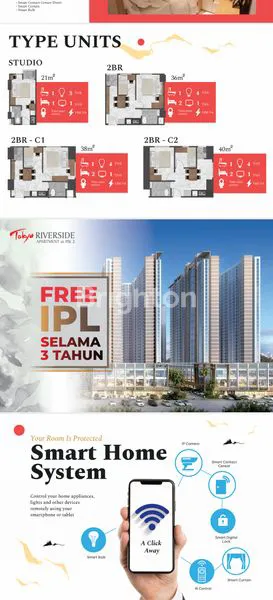 image APARTEMEN TOKYO RIVERSIDE PIK2 FULL FURNISHED FREE IPL 3TH (1)