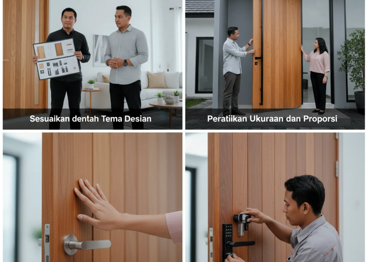 panduan model pintu minimalis kayu 6