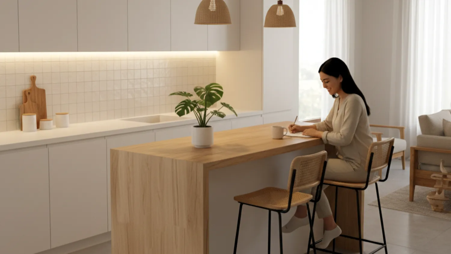 mini bar dapur keramik desain rumah minimalis 8 skandinavia japandi