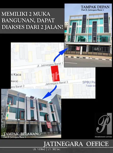 image DIJUAL CEPAT: 2 UNIT GEDUNG KANTOR 4 LANTAI SIAP PAKAI DI JATINEGARA - HARGA 15 M! (2)
