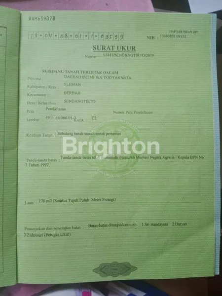 image TANAH PEKARANGAN 172 M² DI BERBAH (5)