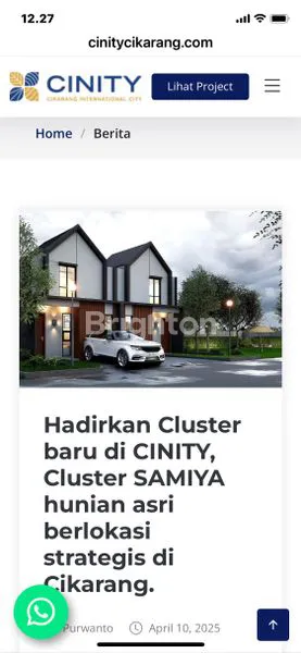 image RUMAH SAMIYA SCANDINAVIAN CINITY CIKARANG 600JT (5)