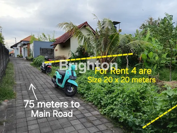LEASEHOLD LAND ( TANAH DIKONTRAKKAN ) 4 ARE , NEAR SEMER ROAD , KEROBOKAN , BALI .