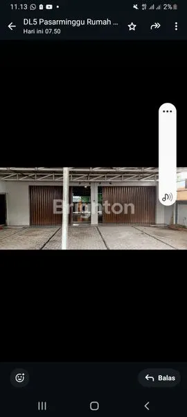 GUDANG BESAR LUAS PINGGIR JALAN PASARMINGGU