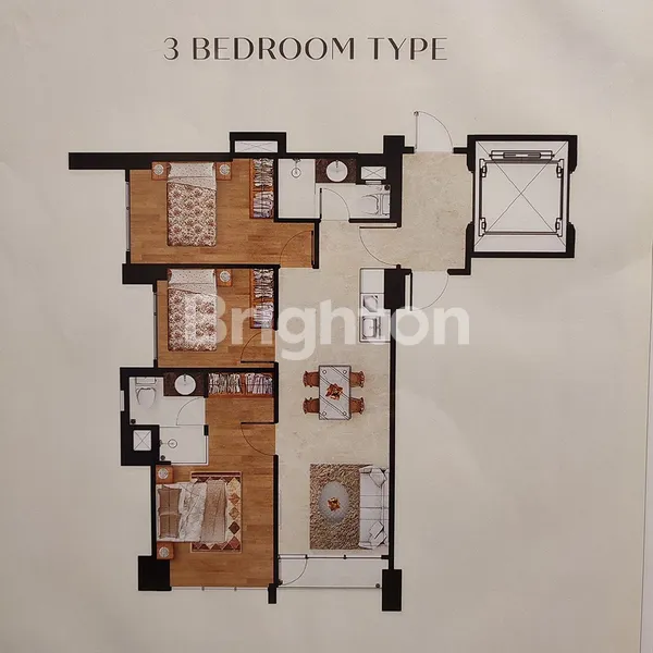 image APARTEMEN PREMIUM EKSKLUSIF 3BR DENGAN LINGKUNGAN FAMILY ORIENTED DI CEMPAKA PUTIH (8)