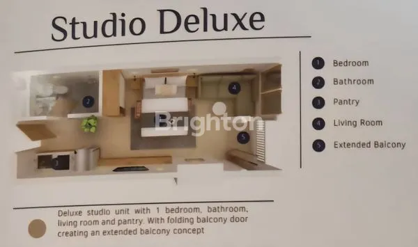 image APARTMENT WESTOWN VIEW TYPE  DELUXE SUITE SURABAYA (1)