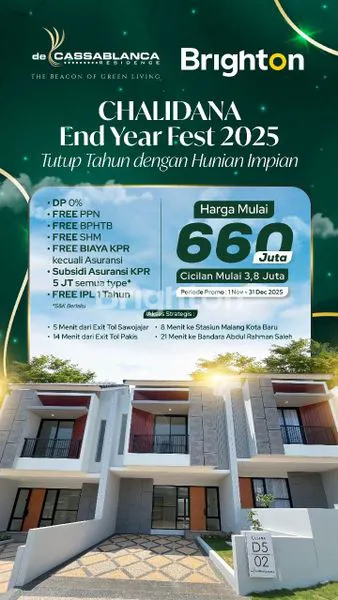 image HUNIAN NYAMAN DE CASSABLANCA RESINDANCE.HUNIAN  NYAMAN DENGAN DP RINGAN & CICILAN MURAH.HARGA MULAI 600JUTA AN (2)