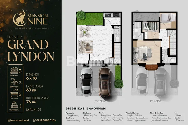 image RUMAH AMERICAN CLASSIC MINIMALIS MANSION NINE GRAND LYNDON SURABAYA BARAT (3)